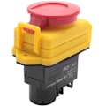 Miniatyrbilde 4 av 5: 250V 16A IP54 Start/Stopp-bryter, spenningsfri utløserbryter med nødstopp-knapp, elektromagnetisk på/av-bryter