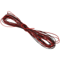 Pikkukuva 1 / 5: 22 Gauge 15M Punainen Musta Zip-johto AWG-kaapeli Virta Maadoitus Hieno Kupariauto