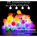 Pikkukuva 2 / 5: Pyöreät jouluvalot, ulkovalot 100 LED:llä, 8 tilaa kaukosäätimellä makuuhuoneeseen, sisätiloihin, puutarhaan, jouluun ja häihin (Monivärinen)