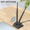 Miniatyrbillede 2 af 5: 2.4G/5G dobbeltbåndsantenne med 6,5 fod forlængerkabel 6DB magnetisk base trådløst netværkskort SMA WIFI-antenne