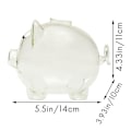 Miniatyrbild 2 av 5: 2 st. Koreanska TV-serier Borosilikatglas Spargrisar Söta Heminredningar