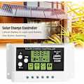 Miniatyrbillede 2 af 5: Solpanel-laderegulering, Smart Solpanel-laderegulering LCD-skærm USB-udgang 12V 24V 10/20/30A Solpanel Batteriregulering (KYZ-20A)