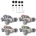 Pikkukuva 4 / 5: Metal Hex Wheel Hubs Pins ja Flange Lock Nuts Slash 2WD 1/10 Upgrade Parts Korvaa 1654 3654.4