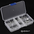 Miniatyrbild 3 av 5: 500 st/set rostfria platta brickor tätningsbricka sortiment kit M1.6 M2 M2.5 M3 M5