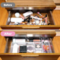 Miniatyrbillede 3 af 5: Skuffesystem til opbevaring 21 dele Multi-størrelse Skuffehåndtering Transparent Makeup Opbevaringsskuffe til skrivebord