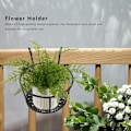 Miniatyrbilde 2 av 5: Metallplanter Stativbrett Holder Hengepotter Plante Hage Vegg Oppbevaringskurv