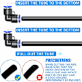 Pikkukuva 4 / 5: 10 kpl Coude 4mm putken ulkoØ Push to Connect -liittimet Push Lock (PV4)