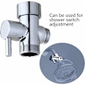 Miniatyrbillede 4 af 5: Omstillingsventil Omstillingsventil Omstillingsventil Trevejsventil Til Toilet Badeværelse Køkken Håndbruser Og Fast Håndbruser, Universal Brusersystem