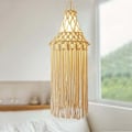 Miniatyrbillede 2 af 5: Macrame-lampeskærm hængende pendel lysdækning moderne kontor soveværelse børneværelse sovesal boheme indretning