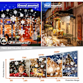Miniatyrbilde 2 av 5: Utendørs Juleprojektor, Jule Snøprojeksjonslys, Ip65 Snøflak Projektorlampe HIASDFLS