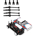 Miniatyrbild 3 av 5: 8 st metallstål växellåda packning kopp drivaxel CVD set för LC RACING PTG-2 PTG2 1/10 RC bil uppgradering delar