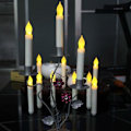 Miniatyrbilde 4 av 5: LED-lys - Lange lysestake-lys - Sett med 12 flammefrie lys AA-batteridrevne lys 16,5X2 cm stearinlys for fest bryllup juledekor