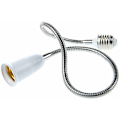 Miniatyrbillede 1 af 5: E27 Pæreforlænger Fleksibel Adapter Konverter (Hvid, 60cm)
