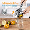 Miniatyrbillede 2 af 5: Citronpresser, Citronpresser, Citruspresser, Rustfrit Stål Citruspresser, Manuel Citruspresser, Manuel Citruspresser til Citron og Lime