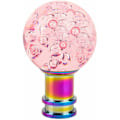Miniatyrbild 2 av 5: Akryl Kristall Bubbla Växelspaksknopp Rund Boll Växelspaksknopp Transparent Växlare Rosa, Modell: Rosa, Sunny