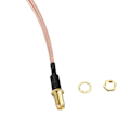 Pikkukuva 2 / 5: Sma Y-tyyppiin 2 X Ts9 Uros / Crc9 Uros Liitin Liitin Kaapel Rg 316 30Cm Kulta
