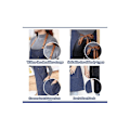 Miniatyrbilde 3 av 4: Forkle forkle i denim med justerbar unisex-design og flere lommer for matlaging, håndverk, matlaging, dyp blå