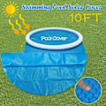 Miniatyrbild 2 av 5: Poolskydd Dammskydd, Överjordisk Rund Uppblåsbar Poolduk, Solskydd för Runda Rampooler, 12 Fot