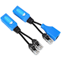 Miniatyrbillede 1 af 5: 2 stk. Splitter RJ45 Kombiner PoE Adapter Stikkontakter Strømkabel-