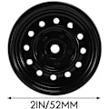 Pikkukuva 5 / 5: 4 kpl Metal Series 1,9 tuuman Bead Lock -vanteen napa 1/10 Rc Crawler -autoon Axial Scx10 90046 Trx4 D90 D110, musta, 12 pientä reikää