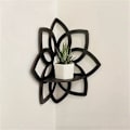 Miniatyrbilde 4 av 5: Lotus Hjørnehyller, Treblomster Vegghyller, Flytende, Krystallutstilling, Boho