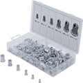 Miniatyrbild 1 av 4: 14127 Sortiment med aluminiumnippelmuttrar 150 stycken, tillbehör