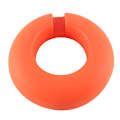 Miniatyrbilde 4 av 5: Silikon Snack Ring for 40 Oz Kopper, Snackbeholder, Gjenbrukbare Snackbrett med 4 Rom Oransje