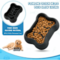 Miniatyrbillede 5 af 5: Langsomt foder hund skål, langsomt foder kat skål, sjov puslespil kæledyr feeder, udvidelig skridsikker foderskål til hunde/katte/