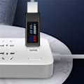 Miniatyrbild 1 av 5: 2X 6-i-1 USB-testare DC4-30V IPS Digital Display Spänning Effekt Tid Kapacitet Mätare Detektor för Ström, Spänning, Svart