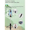 Miniatyrbild 2 av 5: Selfie Stick - Graders fotohållare förlängd stativ Live-sändning hopfällbar Mini-stativ Monopod utdragbar, E