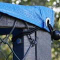 Pikkukuva 4 / 5: Markiisi vedenpitävä suojakankaasta, kaksinkertainen polyeteeni, vihreä ja sininen, 3x4m
