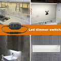 Miniatyrbillede 5 af 5: LED-bjælkelysdæmper, DC 12V-24V 6A dæmper, egnet til LED-bjælkelys, LED-tovlys 3528, 5050, 5630 (sort)