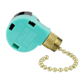 Miniatyrbillede 3 af 5: dele ZE-268S6 3-trins 4-tråds loftsventilator-væglampe-styringstræk-kædekontakt