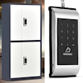 Miniatyrbild 1 av 5: Touch Keypad Access Lock, Digital Electronic Security Locker med lösenord, Kodad Locker (Silver)