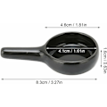Miniatyrbild 5 av 5: Keramisk Ljusstake, Liten Keramisk Skedformad Tealight Ljus Heminredning för Rökelsebrännare (Svart)
