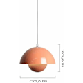 Miniatyrbillede 2 af 5: LED Hængende Lampe, Indsæt Kugleformet Flush Mount Lys Modernisme Metal Hængende Lampe Hængende Lampe til Stue Soveværelse Spisestue Køkkenø-