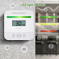 Miniatyrbild 2 av 5: Koldioxiddetektor, Bärbar Koldioxiddetektor med LCD-Digitaldisplay för Hemresor, UL-Certifierad Koldioxidlarm med Elektrokemisk