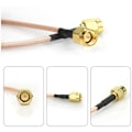 Miniatyrbilde 3 av 5: 2 stk RG316 SMA Hann til WiFi Antenne Forlengelse RF Adapter Koaksialkabel (100cm)