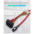 Miniatyrbillede 5 af 5: Mini SAS36P SFF 8087 til SAS29P SFF-8482 Harddisk-kabel Transmissionskabel MINI SAS Datakabel 1M