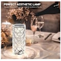 Miniatyrbilde 3 av 5: Krystallbordlampe Lyssprojektor 3 Farger Justerbar Romantisk Atmosfærelys USB Touch Nattlys