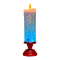 Miniatyrbilde 2 av 5: Fargeskiftende LED-julelys, glitterlys, flammefri LED-lys, skrivebord, rød