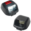 Pikkukuva 1 / 5: 2 kpl Punaiset Putkimaiset SMD LED Rekisterikilven Valot Navara D40 2005-2016