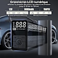 Miniatyrbilde 2 av 5: 6000mAh Mini Elektrisk Luftpumpe, Bærbar Luftkompressor Trådløs Dekkoppblåsning 150PSI med Digital LCD-skjerm, Elektrisk Sykkelpumpe med LED-lampe for