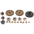 Pikkukuva 1 / 5: A949 A959 A969 A979 A959-B A969-B A979-B RC-auton varaosat, päivitetty metalliero, 27T42T-vaihde