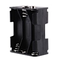 Miniatyrbild 2 av 5: 4x Dubbla Sidor 6 x 1.5V AA Batterifodral Svart