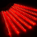 Miniatyrbilde 4 av 5: 10 Rør 30CM LED Meteorregn Lys Solcellelys, Vanntette Utendørs Dusj Regnlys for Jul Bryllup Fest Kveld Hjem Tre F