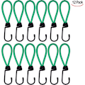 Miniatyrbilde 2 av 5: 12 stk. Spentett-kroker, presenningspentett-kroker elastiske campingspentetter med krok, elastisk stropp for presenninger