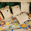 Miniatyrbillede 4 af 5: Pakke med 100 Kraft Papir Slikposer, Slik Cookie Favor Snacks Buffet Butik Wrappers, 4 Forskellige Stil Ingen Voks Slikposer Festartikler 13 x