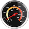 Miniatyrbilde 2 av 5: Termometer i rustfritt stål BBQ Termometer Temperaturmåler for grilling - RWThermometer