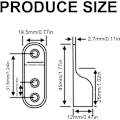 Miniatyrbild 2 av 5: 4 st 31,6 x 19,5 MM Garderobsstångs-Stöd, Garderobsstång, Oval Garderobsstångs-Stöd, Nickelförkromad Zink-Legering för Klädstång